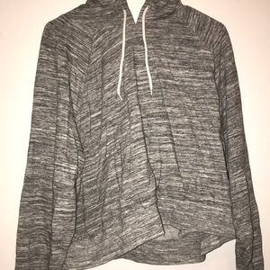 Cropped grey hoodie